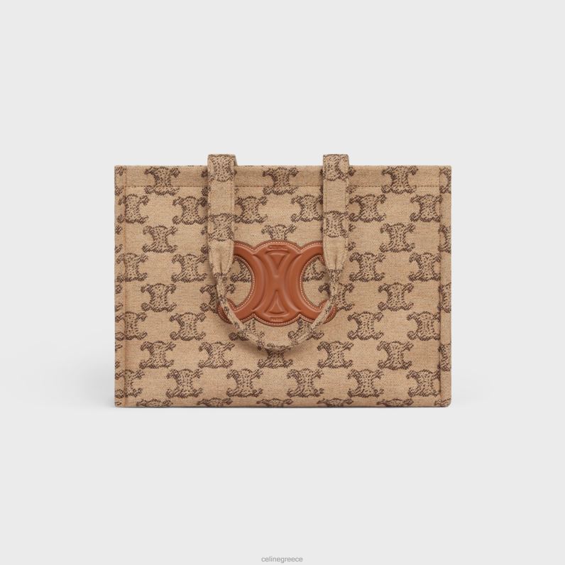 μεγάλα cabas thais σε ύφασμα με θρίαμβο γυναίκες CELINE 640PT243 αξεσουάρ καμήλα