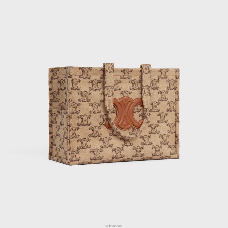 μεγάλα cabas thais σε ύφασμα με θρίαμβο γυναίκες CELINE 640PT243 αξεσουάρ καμήλα