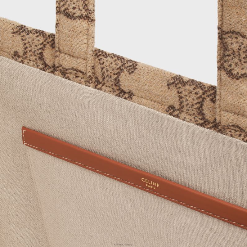 μεγάλα cabas thais σε ύφασμα με θρίαμβο γυναίκες CELINE 640PT243 αξεσουάρ καμήλα