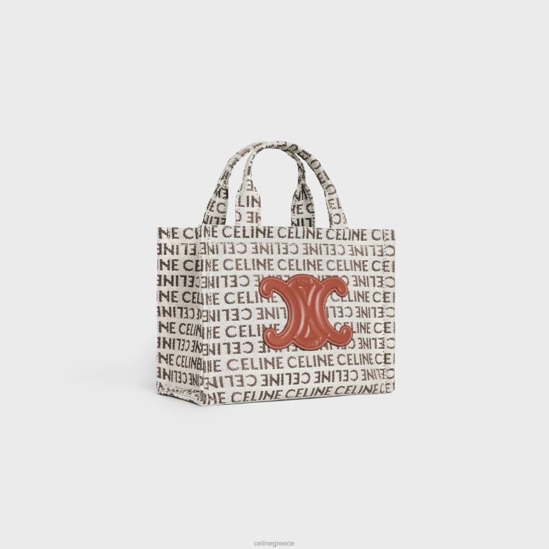 μικρά cabas thais σε ύφασμα με παντού γυναίκες CELINE 640PT249 αξεσουάρ φυσικός/μαύρισμα