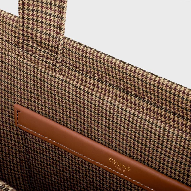 μικρά cabas thais σε ύφασμα pied de poule γυναίκες CELINE 640PT246 αξεσουάρ πολύχρωμο