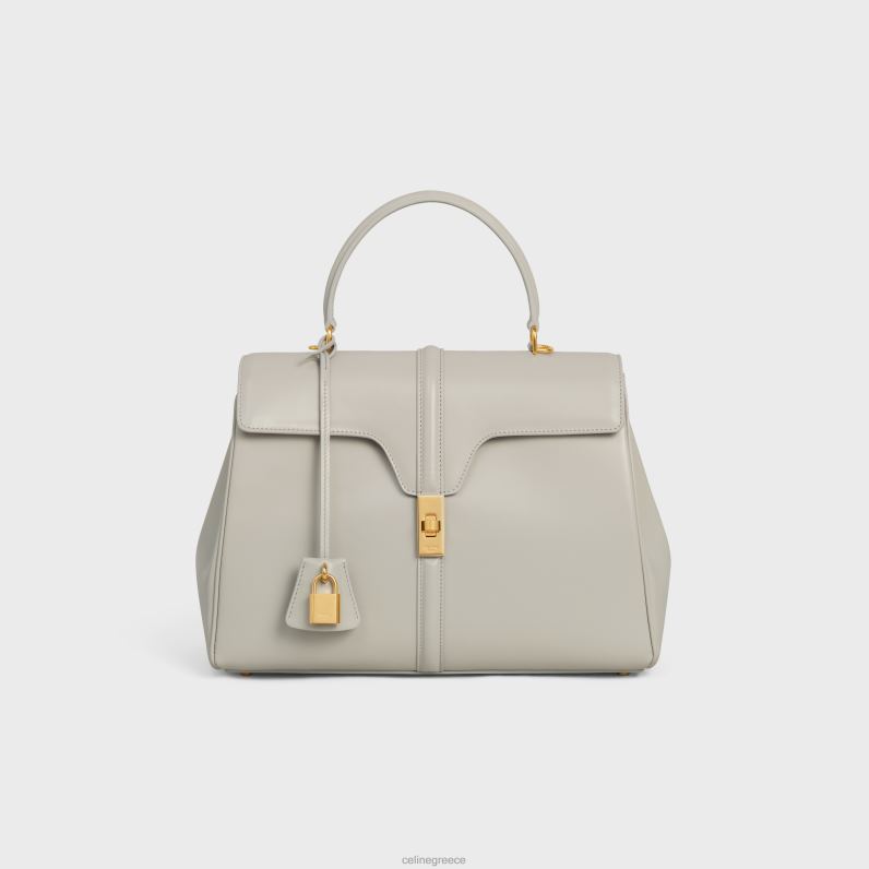 τσάντα classique 16 σε σατινέ δέρμα μοσχαριού γυναίκες CELINE 640PT121 αξεσουάρ ελαφριά πέτρα