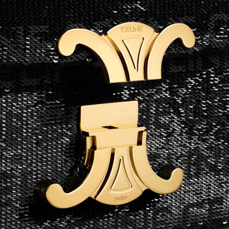 τσάντα ώμου αλυσίδα claude σε πούλιες με παντού γυναίκες CELINE 640PT183 αξεσουάρ μαύρος