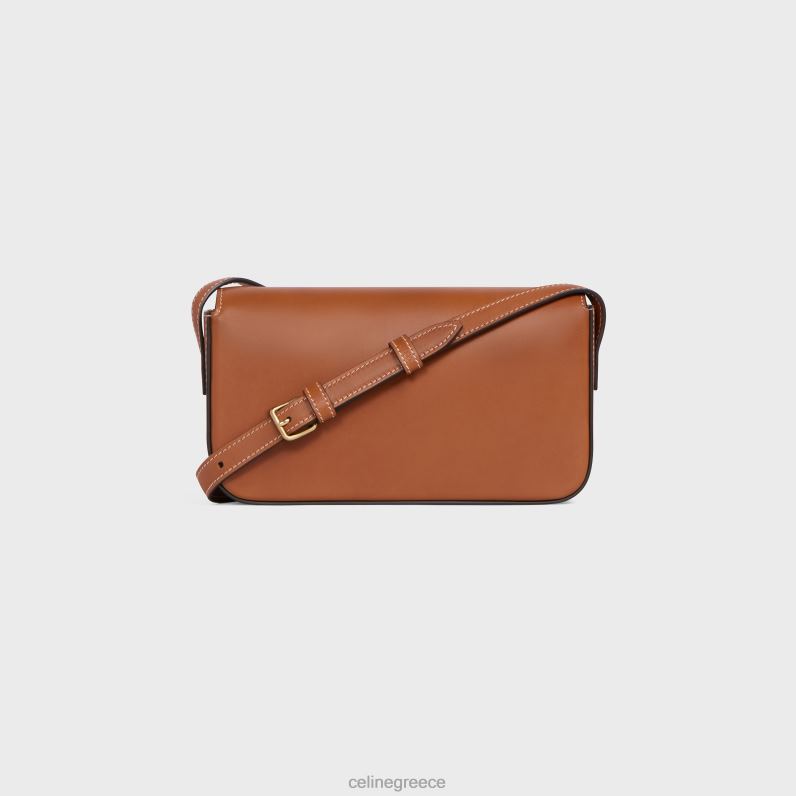 τσάντα ώμου claude από φυσικό δέρμα μοσχαριού γυναίκες CELINE 640PT54 αξεσουάρ βυρσοδέψω