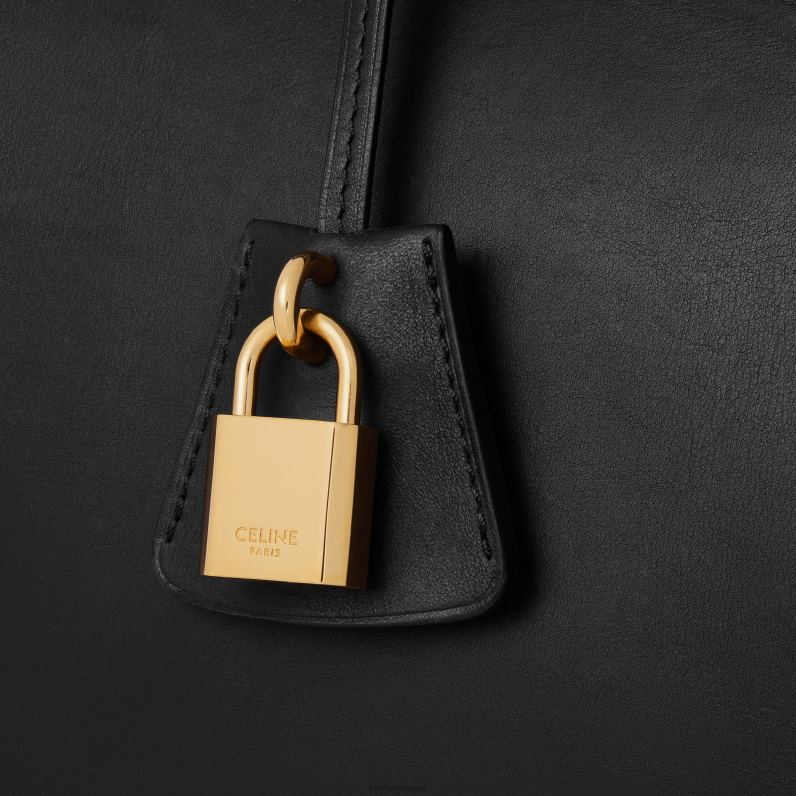 τσάντα conti από φυσικό δέρμα μοσχαριού γυναίκες CELINE 640PT165 αξεσουάρ μαύρος