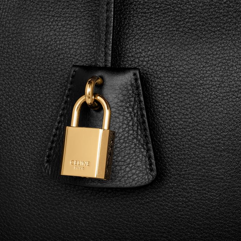 τσάντα conti σε ελαστικό δέρμα μόσχου γυναίκες CELINE 640PT75 αξεσουάρ μαύρος