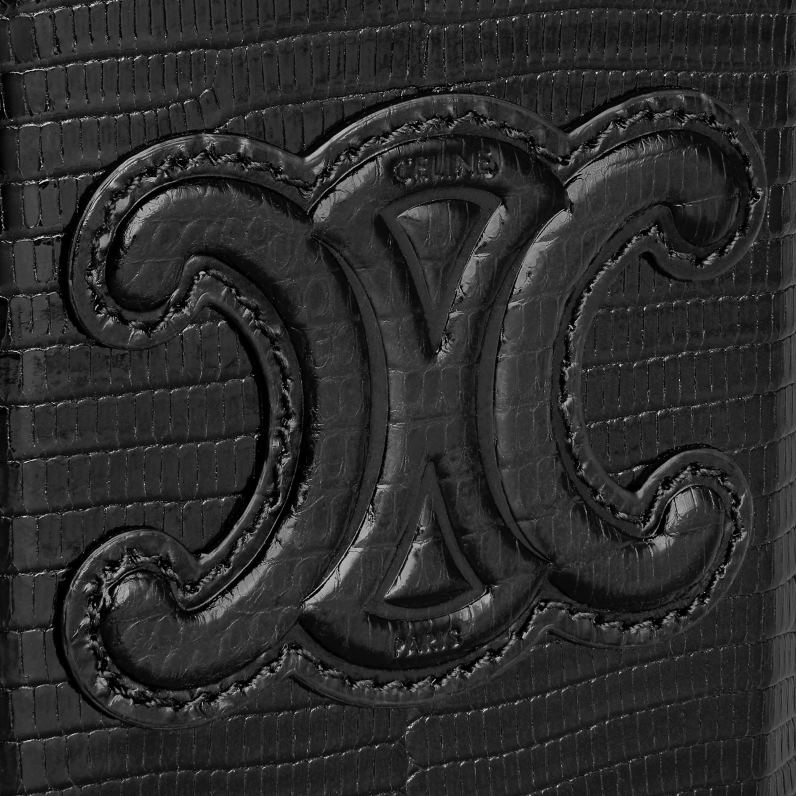 κλειδαριά τσάντα cuir θρίαμβος σε σαύρα γυναίκες CELINE 640PT213 αξεσουάρ μαύρος