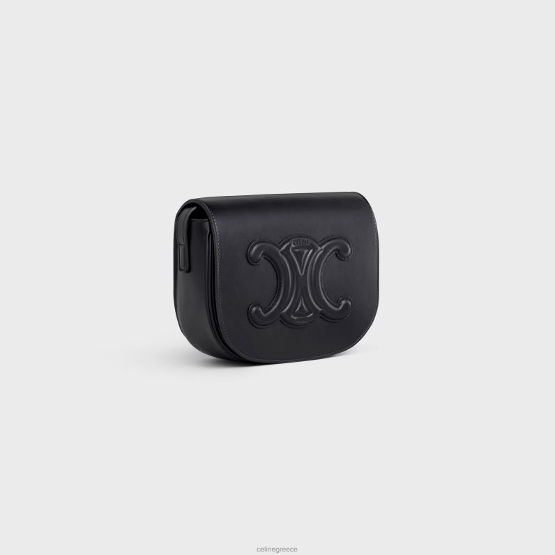 folco cuir triomphe σε λείο δέρμα μοσχαριού γυναίκες CELINE 640PT209 αξεσουάρ μαύρος