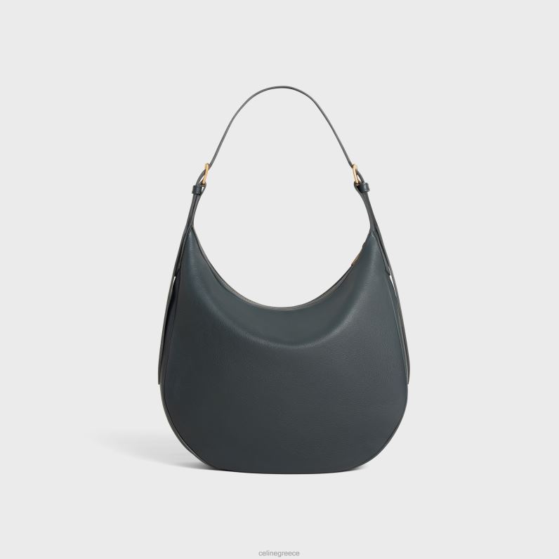 Τσάντα heloise cuir triomphe σε ελαστικό δέρμα μοσχαριού γυναίκες CELINE 640PT194 αξεσουάρ σχιστόλιθος γκρι