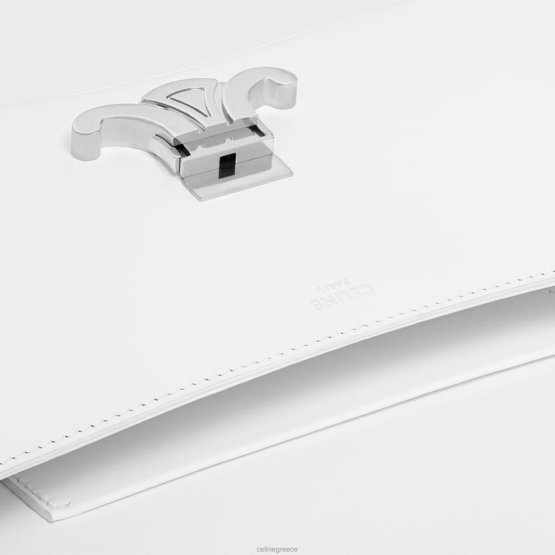 μεσαία τσάντα lola σε γυαλιστερό δέρμα μοσχαριού γυναίκες CELINE 640PT17 αξεσουάρ blanc de blanc