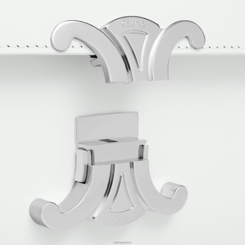 μεσαία τσάντα lola σε γυαλιστερό δέρμα μοσχαριού γυναίκες CELINE 640PT17 αξεσουάρ blanc de blanc