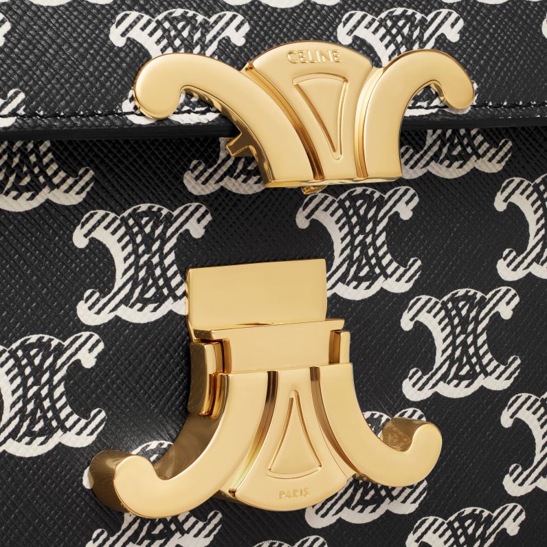 μεσαία τσάντα lola σε καμβά triomphe δίχρωμη γυναίκες CELINE 640PT19 αξεσουάρ μαύρος