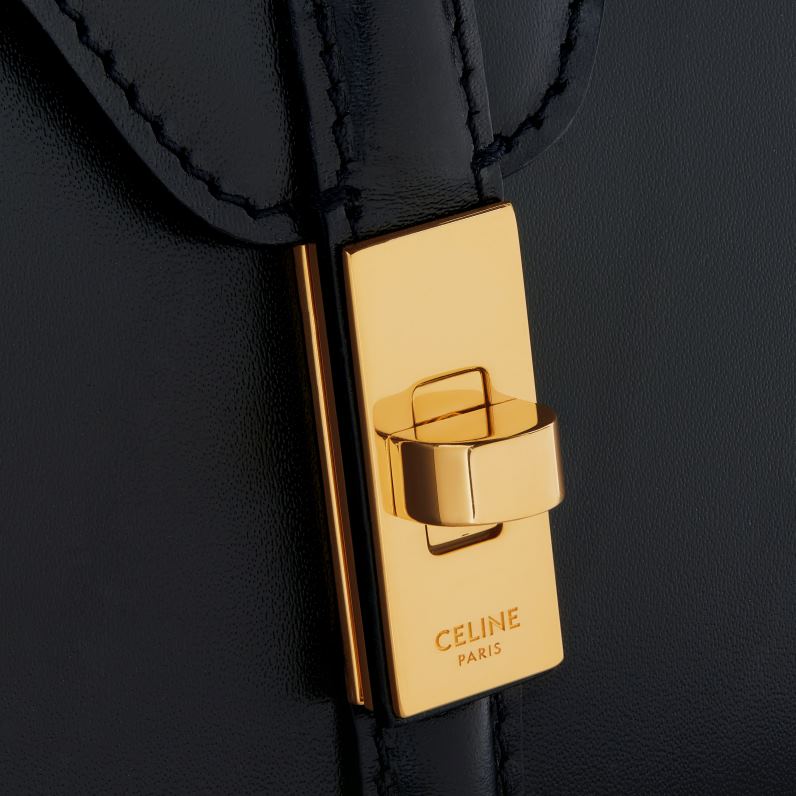 mini 16 σε σατινέ δέρμα μοσχαριού γυναίκες CELINE 640PT131 αξεσουάρ μαύρος