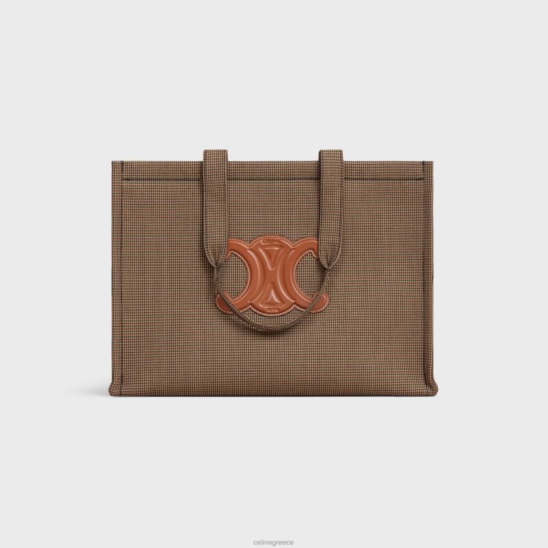 μεγάλες καμπάνες από ύφασμα pied de poule γυναίκες CELINE 640PT241 αξεσουάρ πολύχρωμο