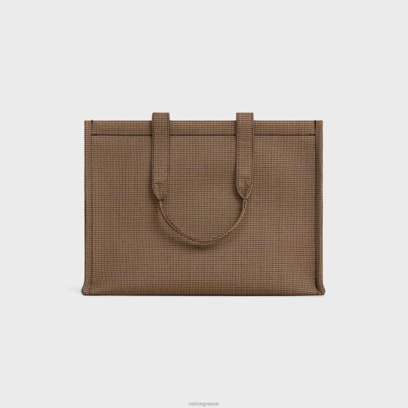 μεγάλες καμπάνες από ύφασμα pied de poule γυναίκες CELINE 640PT241 αξεσουάρ πολύχρωμο