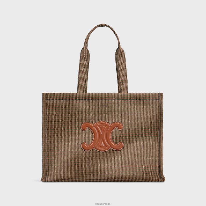 μεγάλες καμπάνες από ύφασμα pied de poule γυναίκες CELINE 640PT241 αξεσουάρ πολύχρωμο