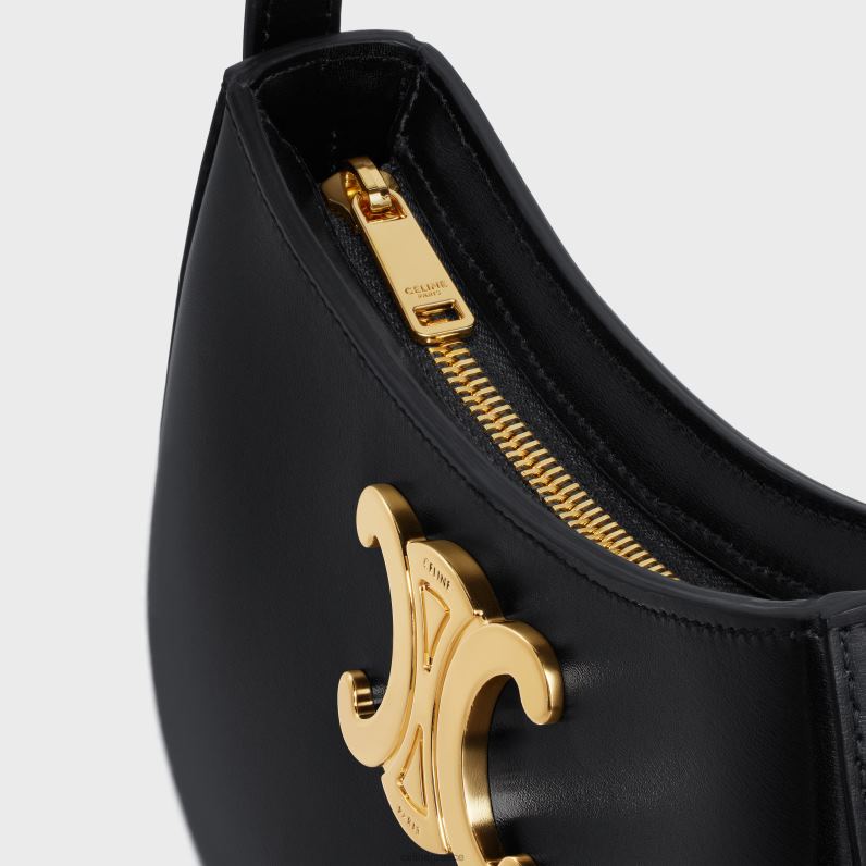 μεσαίο tilly τσαντάκι σε γυαλιστερό δέρμα μοσχαριού γυναίκες CELINE 640PT11 αξεσουάρ μαύρος