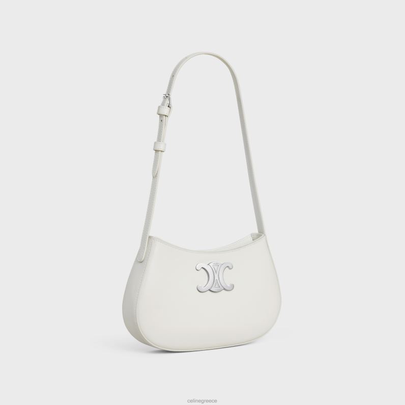 μεσαίο tilly τσαντάκι σε γυαλιστερό δέρμα μοσχαριού γυναίκες CELINE 640PT13 αξεσουάρ άσπρο