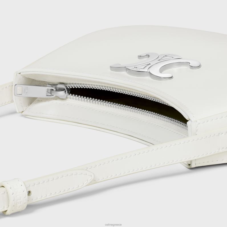 μεσαίο tilly τσαντάκι σε γυαλιστερό δέρμα μοσχαριού γυναίκες CELINE 640PT13 αξεσουάρ άσπρο