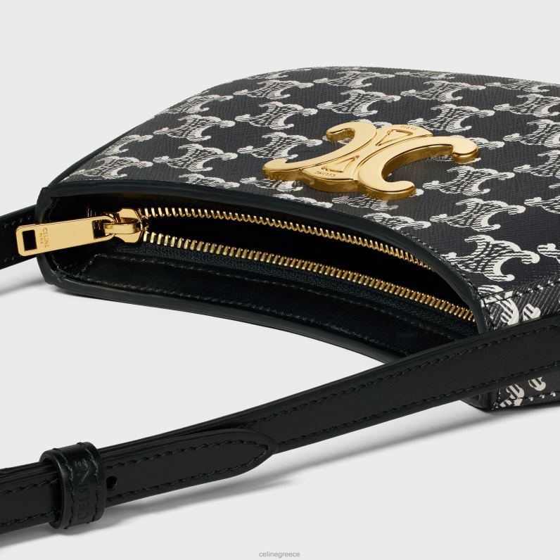 μεσαία tilly τσάντα σε καμβά triomphe δίχρωμη γυναίκες CELINE 640PT15 αξεσουάρ μαύρος