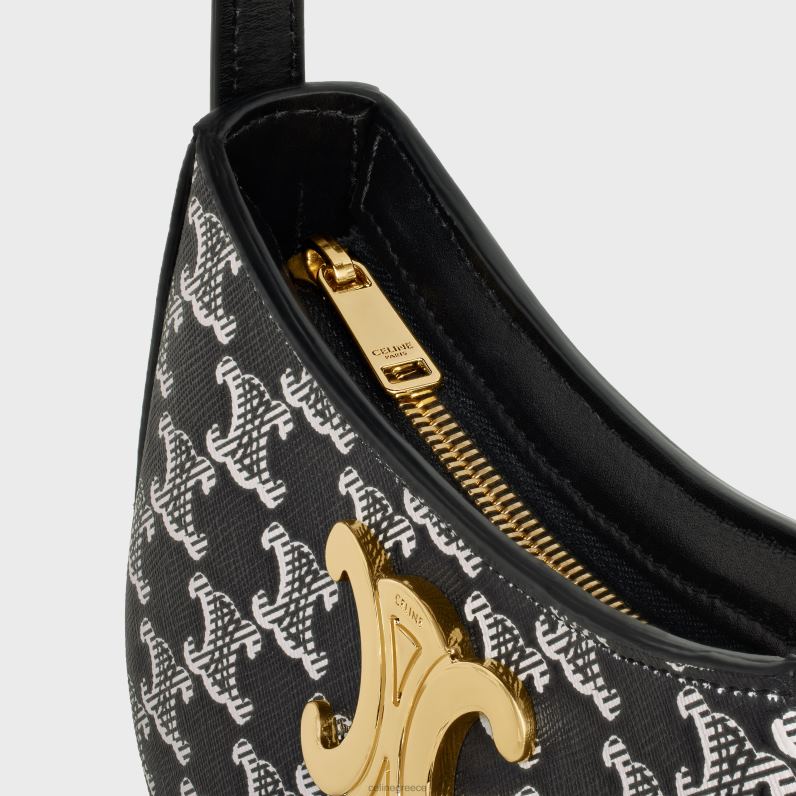 μεσαία tilly τσάντα σε καμβά triomphe δίχρωμη γυναίκες CELINE 640PT15 αξεσουάρ μαύρος