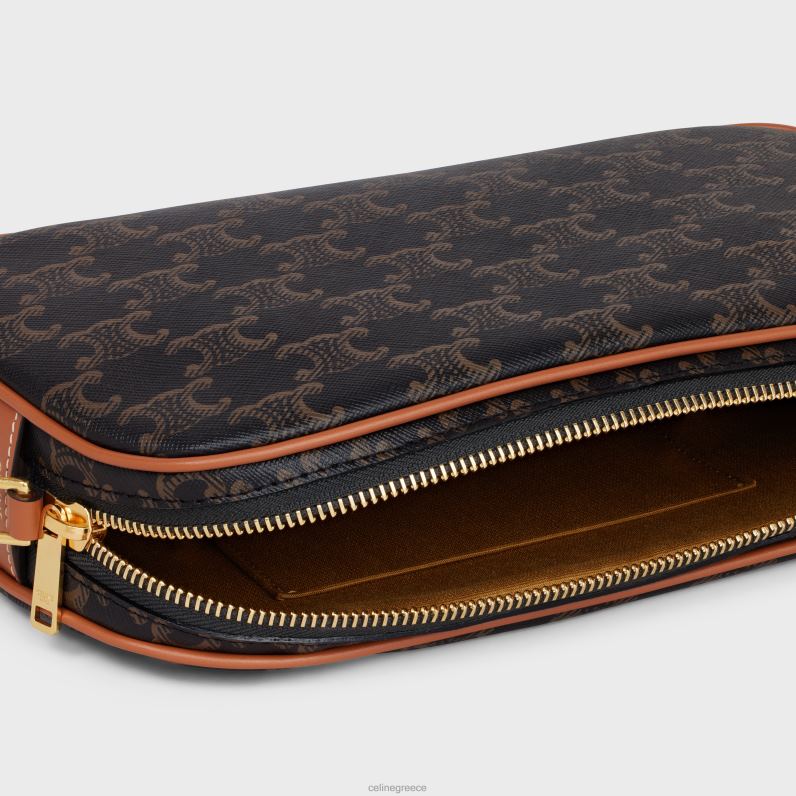 τσάντα πολλαπλών σε καμβά triomphe & δέρμα μοσχαριού γυναίκες CELINE 640PT227 αξεσουάρ βυρσοδέψω