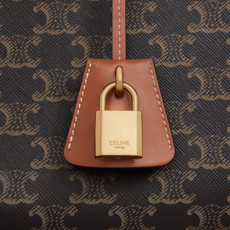 μίνι οριζόντιες καμπίνες σε καμβά triomphe & δέρμα μοσχαριού γυναίκες CELINE 640PT236 αξεσουάρ βυρσοδέψω