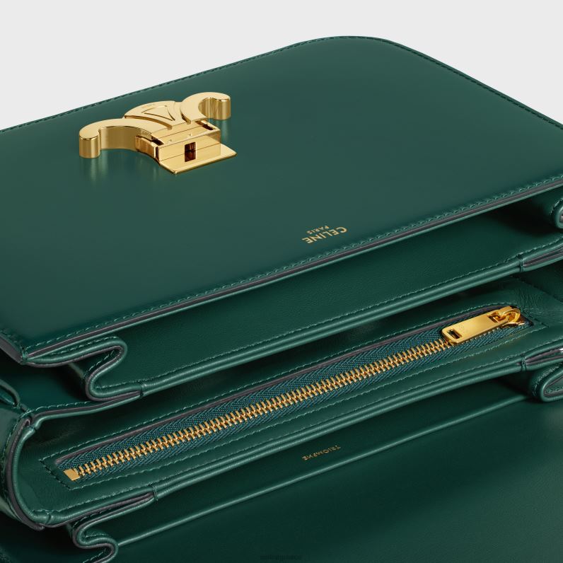 κλασική τσάντα triomphe σε γυαλιστερό δέρμα μοσχαριού γυναίκες CELINE 640PT42 αξεσουάρ amazone