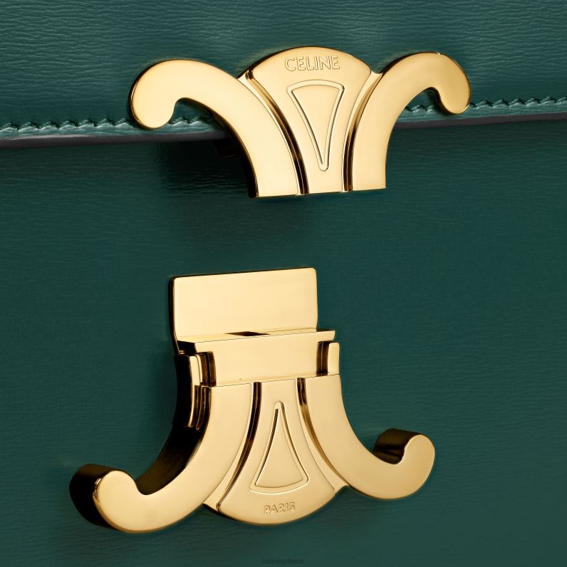 κλασική τσάντα triomphe σε γυαλιστερό δέρμα μοσχαριού γυναίκες CELINE 640PT42 αξεσουάρ amazone