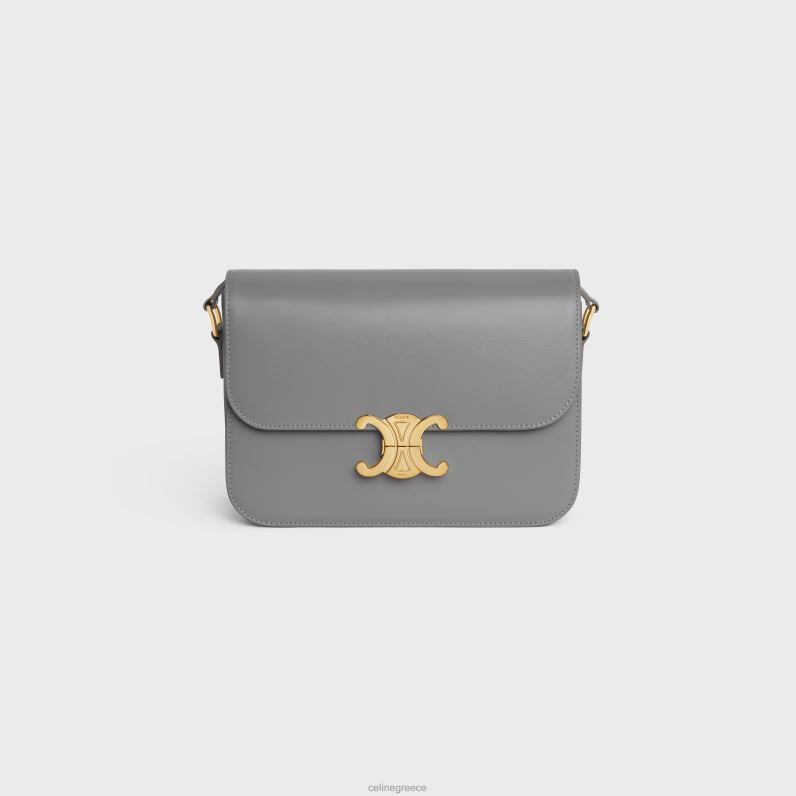 κλασική τσάντα triomphe σε γυαλιστερό δέρμα μοσχαριού γυναίκες CELINE 640PT43 αξεσουάρ ψευδάργυρος