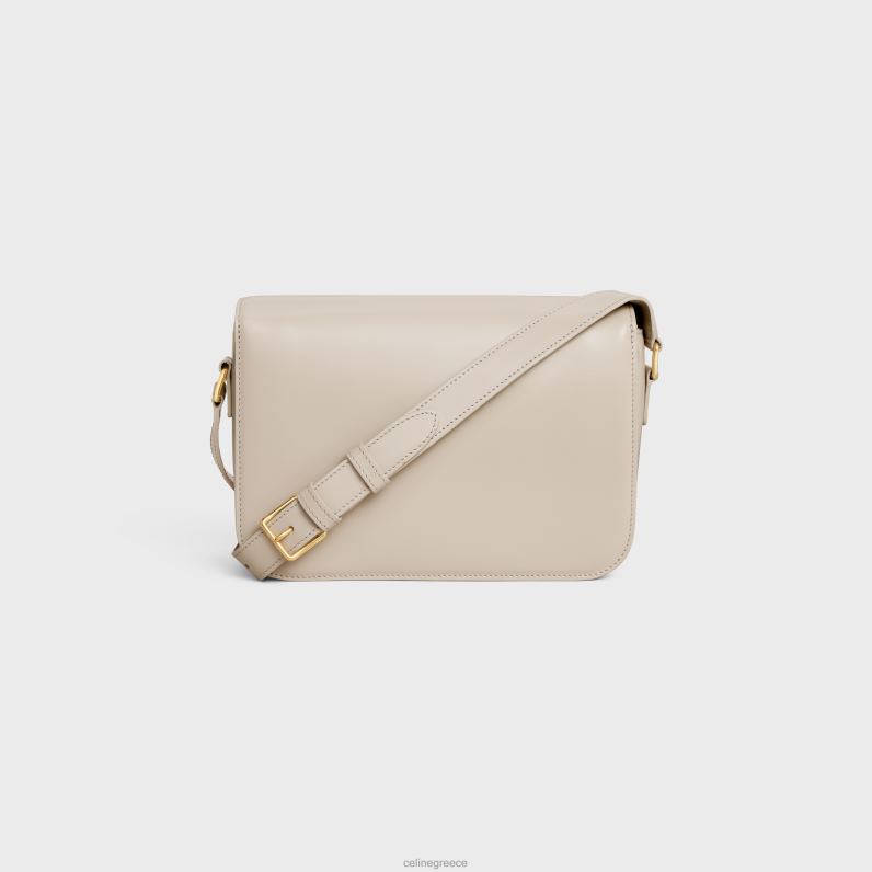 κλασική τσάντα triomphe σε γυαλιστερό δέρμα μοσχαριού γυναίκες CELINE 640PT44 αξεσουάρ ελαφριά πέτρα