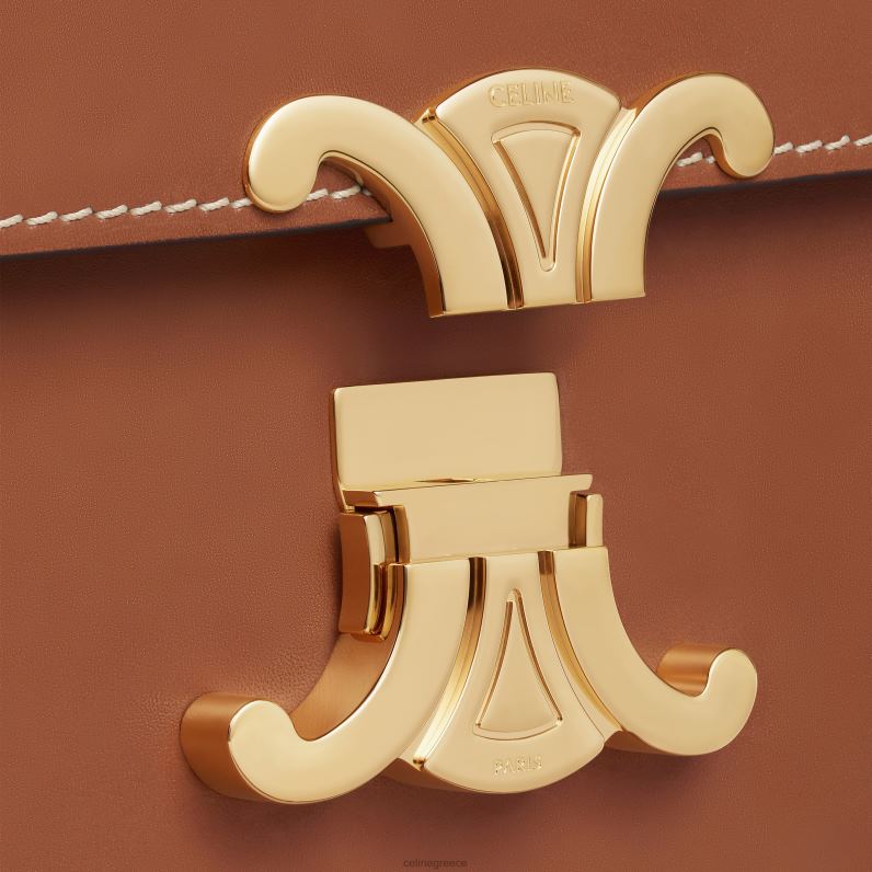 κλασική τσάντα triomphe από φυσικό δέρμα μοσχαριού γυναίκες CELINE 640PT91 αξεσουάρ βυρσοδέψω