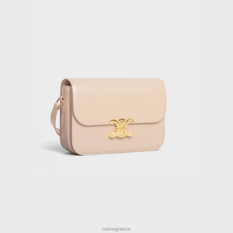 κλασική τσάντα triomphe σε γυαλιστερό δέρμα μοσχαριού γυναίκες CELINE 640PT93 αξεσουάρ γυμνός