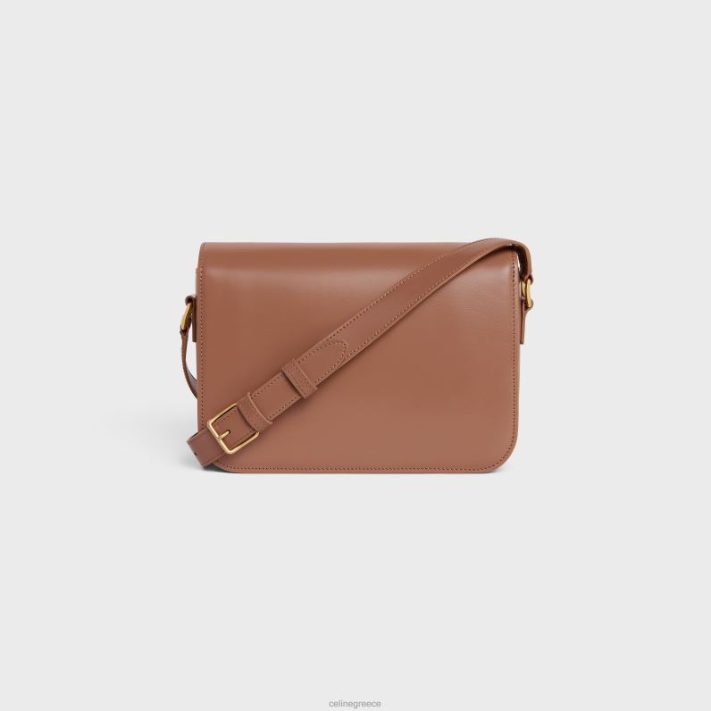 κλασική τσάντα triomphe σε γυαλιστερό δέρμα μοσχαριού γυναίκες CELINE 640PT96 αξεσουάρ μπρούντζος