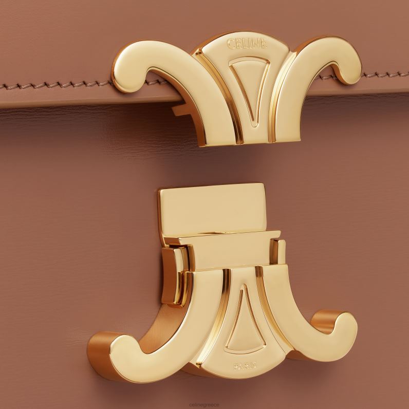 κλασική τσάντα triomphe σε γυαλιστερό δέρμα μοσχαριού γυναίκες CELINE 640PT96 αξεσουάρ μπρούντζος