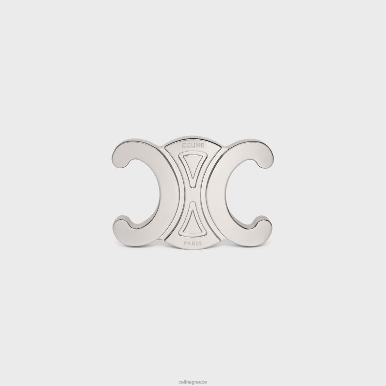 triomphe metal minaudiere από αλουμίνιο γυναίκες CELINE 640PT287 αξεσουάρ ασήμι