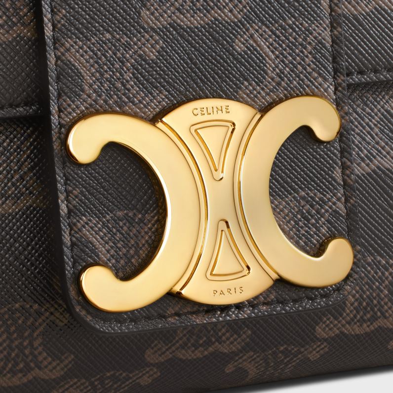 μεσαία victoire τσάντα σε καμβά triomphe γυναίκες CELINE 640PT7 αξεσουάρ βυρσοδέψω