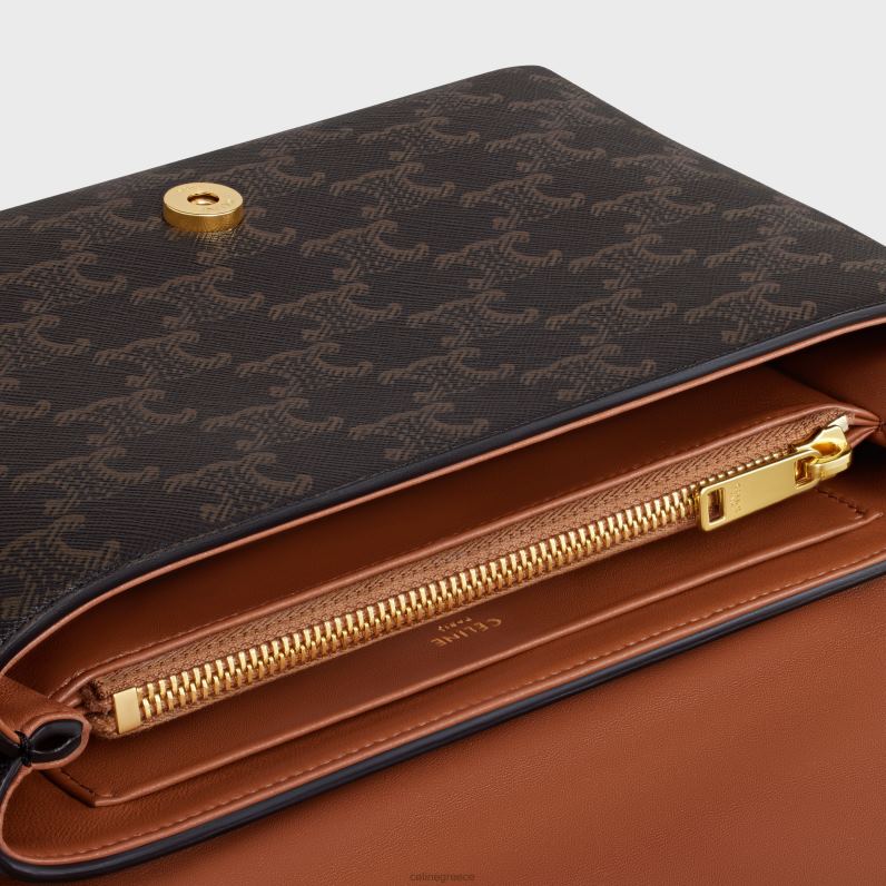 μεσαία victoire τσάντα σε καμβά triomphe γυναίκες CELINE 640PT7 αξεσουάρ βυρσοδέψω