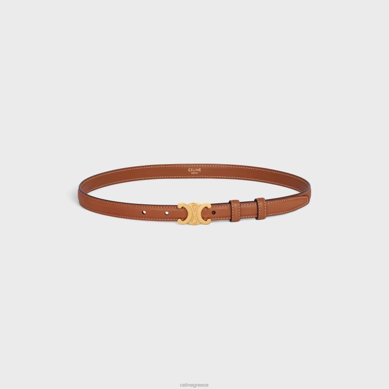 μικρή ζώνη θριάμβου σε φυσικό δέρμα μόσχου γυναίκες CELINE 640PT1074 αξεσουάρ βυρσοδέψω
