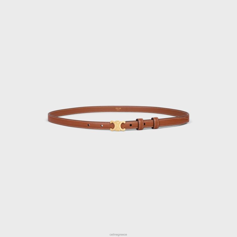 ζώνη θριάμβου εφήβων σε φυσικό δέρμα μόσχου γυναίκες CELINE 640PT1081 αξεσουάρ βυρσοδέψω