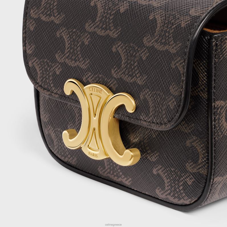 belt bag ζώνη triomphe σε καμβά triomphe & δέρμα μοσχαριού γυναίκες CELINE 640PT1096 αξεσουάρ βυρσοδέψω