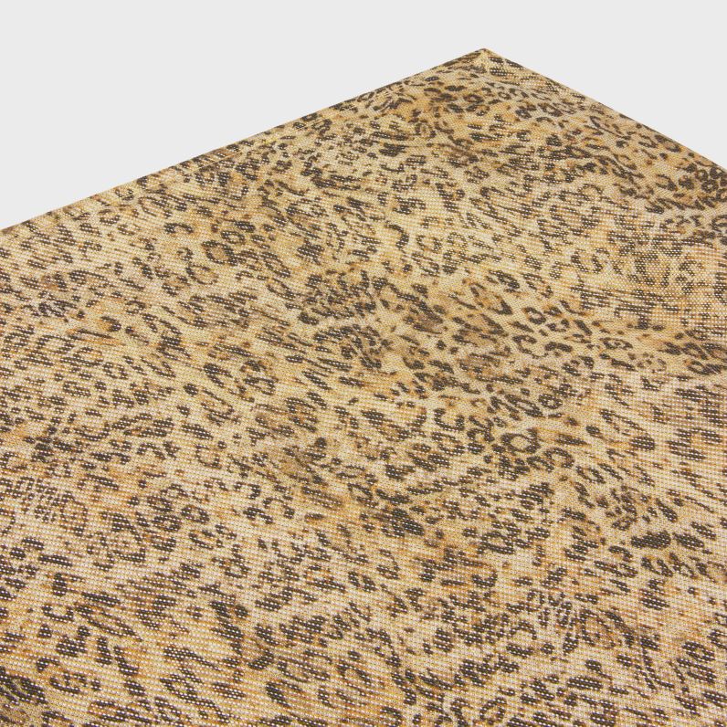 φούστα σκαλιά σε μεταξωτό georgette γυναίκες CELINE 640PT660 ενδύματα λεοπάρδαλη/αρτζέντη