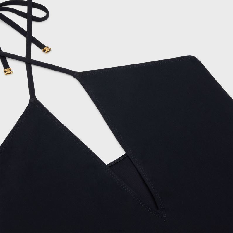 μαγιό σε ματ ζέρσεϊ γυναίκες CELINE 640PT896 ενδύματα μαύρος