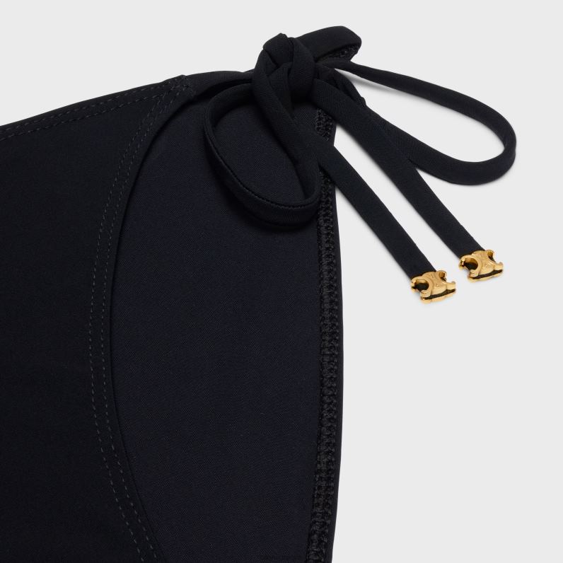 μαγιό triomphe στο κάτω μέρος σε ματ φανέλα γυναίκες CELINE 640PT906 ενδύματα μαύρος