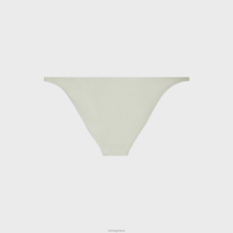 μαγιό triomphe στο κάτω μέρος σε ματ φανέλα γυναίκες CELINE 640PT908 ενδύματα vert amande