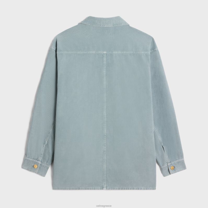 μπουφάν αυτοκινήτου σε κοτλέ γυναίκες CELINE 640PT567 ενδύματα παλαιωμένο κοτλέ ξέβγαλμα