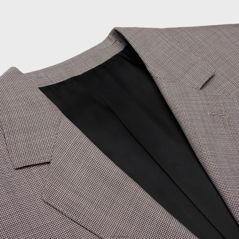 Τζαντ μπουφάν σε καρό μαλλί & μετάξι γυναίκες CELINE 640PT716 ενδύματα ελεφαντόδοντο/μπενέ