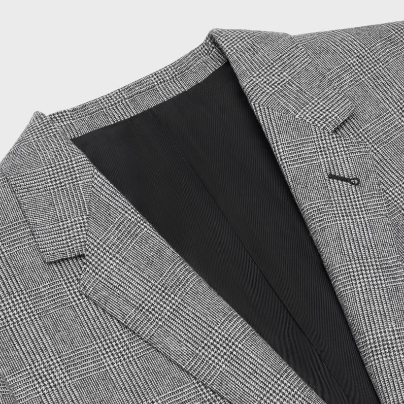 σακάκι αγοροκόριτσο σε φανέλα γυναίκες CELINE 640PT719 ενδύματα craie/noir