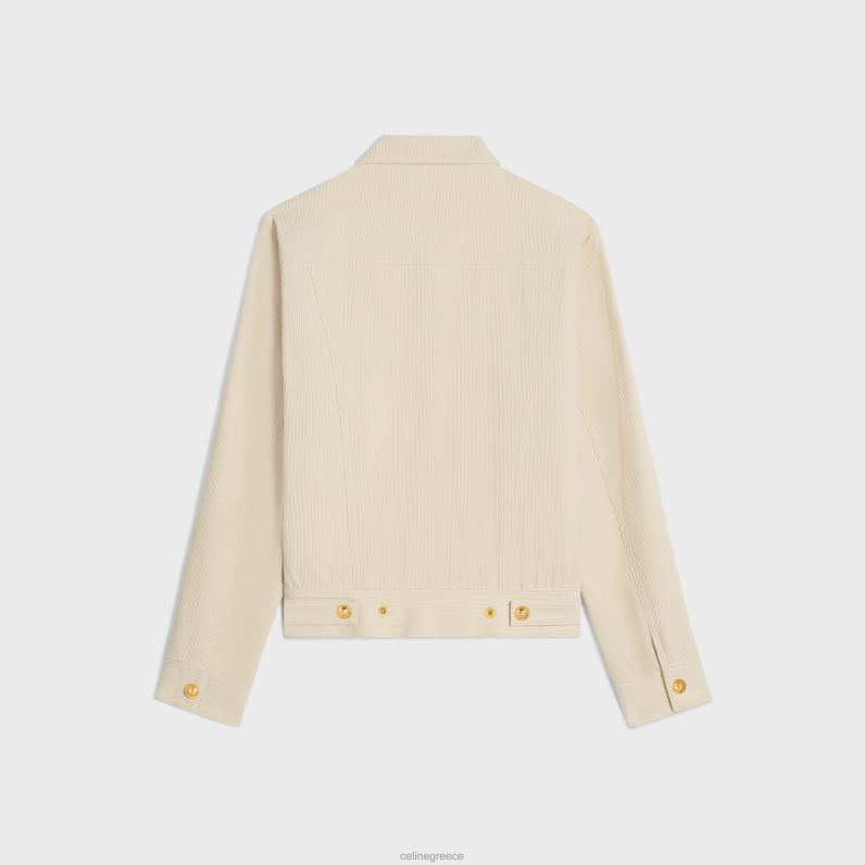 σακάκι φορτηγού σε κοτλέ γυναίκες CELINE 640PT735 ενδύματα ακατέργαστο πλύσιμο