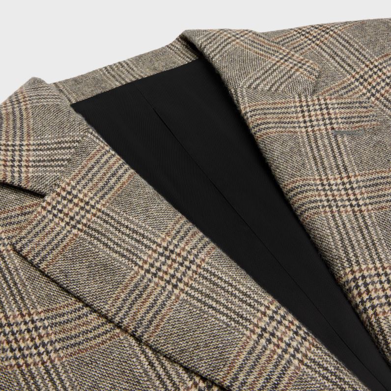 σακάκι garcon από μαλλί & κασμίρ γυναίκες CELINE 640PT573 ενδύματα taupe / toffee / noir